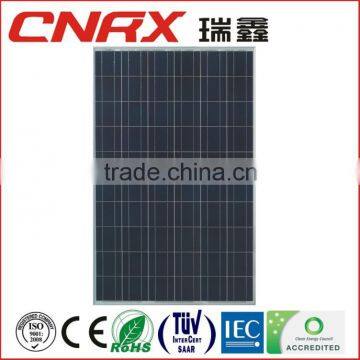  China YueQing Ruixin Group with full certificate Poly max power 250W power price per watt solar panels