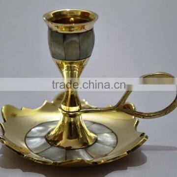 Brass candle holders with Mop