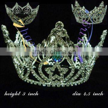 Star Dully Round Rhinestone Wedding Crown