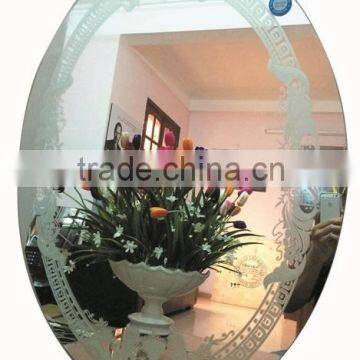 silver mirror hotel wall decorative mirror high quality