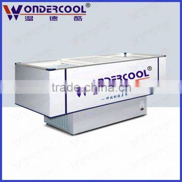 1.4m small size commercial supermarket display mini ice cream freezer