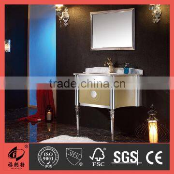 Stainless steel Bathroom Cabinet with marble top T-6637