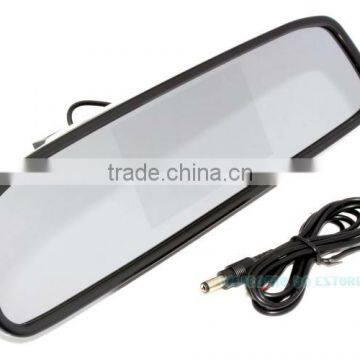 DIY4.3" LCD Monitor Mirror Waterproof IR Reverse Car Rear View Backup Camera Kit