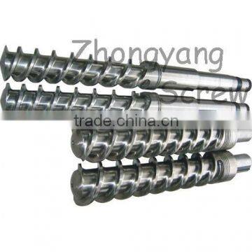 Bimetallic nitriding rubber machine screw and barrel