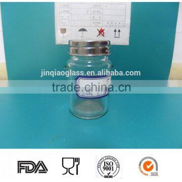 70ml round glass flavour jar for salt or pepper
