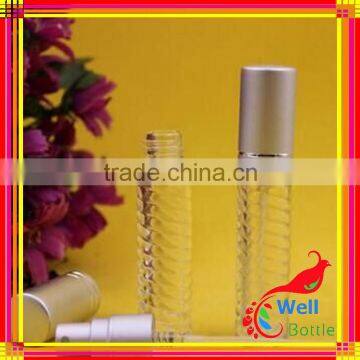 3ml 5ml Empty Atomizer glass spray perfume bottle with Gold or Silver CapJ5-0019R