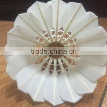 Quality to AS30 Natural Cork Head Goose Feather Badminton Shuttlecock photo-2