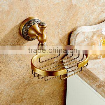 889F fashion batnroom accessory hotel use high-grade archaize soap basket for bathroom fittings