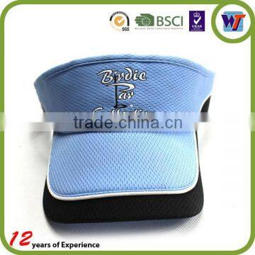 2015 New Fashion 3d Embroidery PVC Custom Cap Cotton Sun Visor Hats photo-5