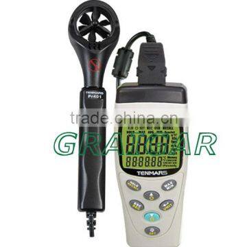 TM-401 to TM-404 AIR Velocity Anemometer for air speed, temperature and humidity