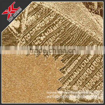 Atificial polyester warp knitted suede fabric