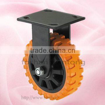 Hummer Antiskid Polyurethane Wheel Fixed Plate Pu Hardware Casters