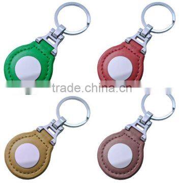 New design handmade leather key ring or promotional leather keychain