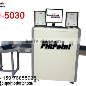 Pinpoint 50*30cm Small Tunnel Size X-Ray Baggage Scanner, Airport Security X-ray Baggage Scanner