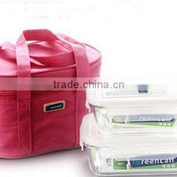 2pcs Rectangle Food Storage Containers Set