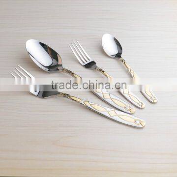 Golden Cutlery! Stainless China Flatware