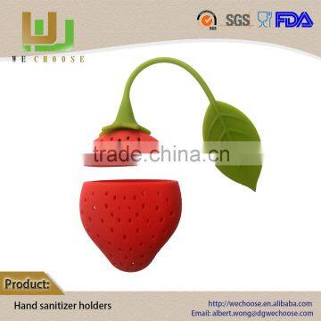 Cute design easy to carry Safe and Sound tea infusers recyclable silicone tea packaging bag