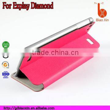 2014 New Design and Good Quality Colorful Leather Case for Explay Diamond , Express for Explay Diamond