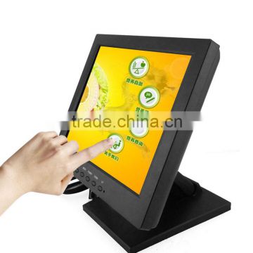 8 inch touch screen monitor support VGA and DVI signal input