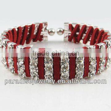 Fashion design ribbon rhinestone bracelet B32081