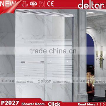 china tempered glass cost per square foot shower room P2027 shower enclosure cubicle shower cabin