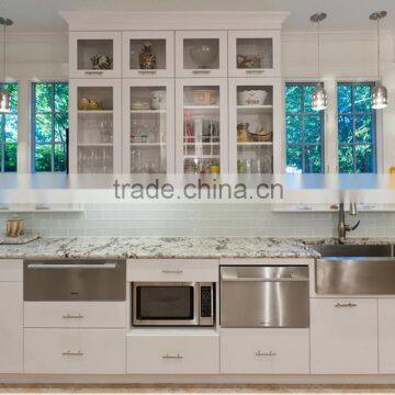 White Lacquer Hangzhou Kitchen Cabinets Remodeling Manufacturer photo-5