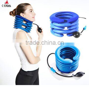 CE FDA certificated inflatable cervical neck brace with air pump as seen on the TV