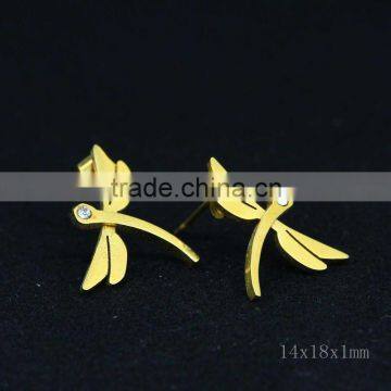 Dragonfly Stud Earrings Stainless Steel Customized