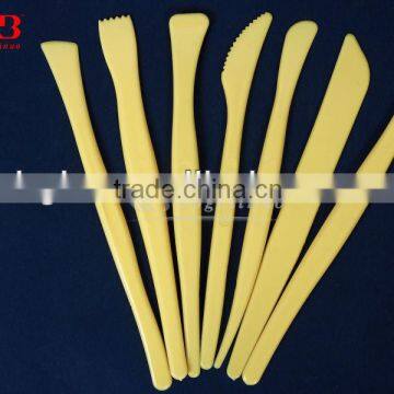 7 pieces plastic pottery tool set plastic clay tool set