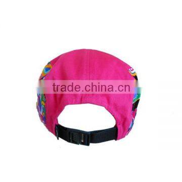 Fashion Flat Brim 5 Panel Hat Hip Hop Caps Custom 5 Panel Hat With Leather Strip photo-4