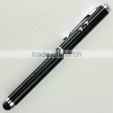 Brand New Conductive Stylus/Styli Touch PenW/ Laser Pointer+LED Flashlight For iPhone/iPad Mobilephone Tablets