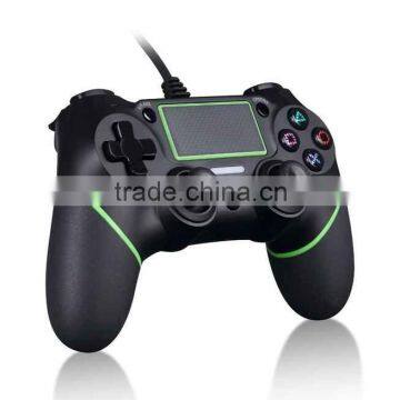 OEM Black-Green Gaming Controller With Integrated USB Cable For PS4 And PC