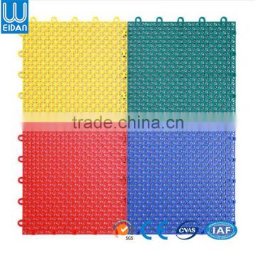 Modular basketball court interlocking outdoor sports flooring