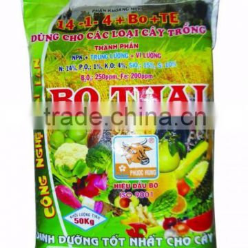 Bo Thai (14-1-14+Bo+TE): Specialized NPK Compound Fertilizer For All Crops