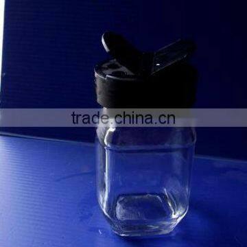 80ml Clear Empty Crute Glass Jar With Plastic Lid