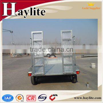 Hot Dipped Galvanized Single Axle Hydraulic Farm Box Tipping Trailer photo-2