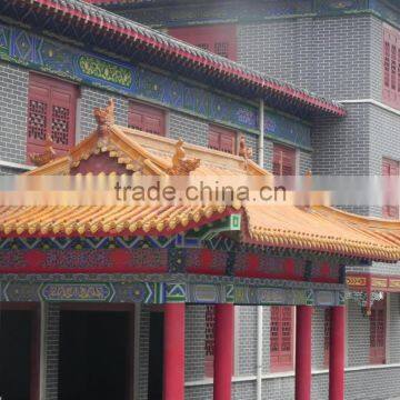 Buddhist temple roofing material traditional Chinese glazed tiles