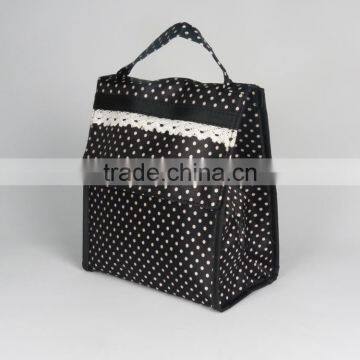 Black Polka Dot Thermal Cooler Bags for Food Liquid (BCP048) photo-2