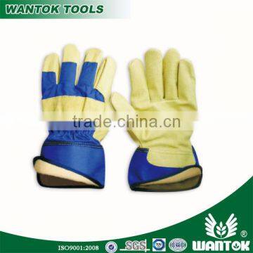 GL032 full palm cow split leather working glove