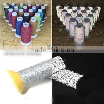 2016 popular water soluble reflective embroidery thread for logo