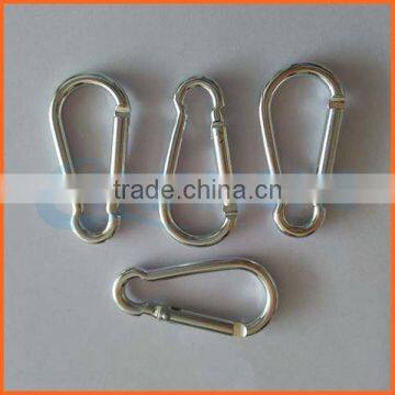 Factory price custom logo metal keychain carabiner hook