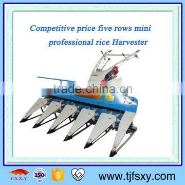 Competitive Price Five Rows Mini Professional Rice Harvester