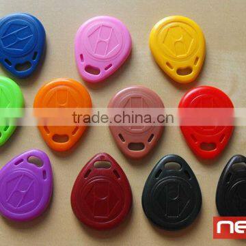 Access Control Round Metal Chain 125Khz TK4100 Leather Keyfob photo-5