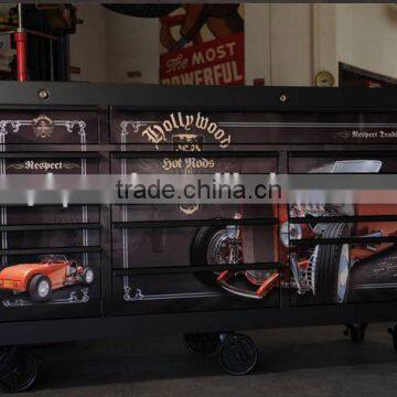 DIY Design Storage Tool Cabinet Workbench With Wheel photo-2