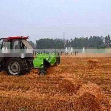 Agricultural straw baling press