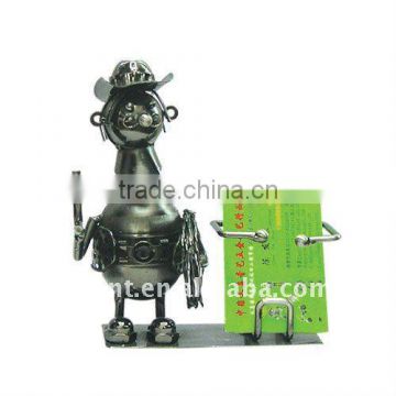 Metal craft figurine pen holder ZPXW-7090