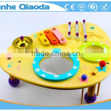 Wooden Musical Toys Percussion Instruments Two Drum Table Xylophone Drum Symbol Noisy /educational Wooden Toy/ photo-6