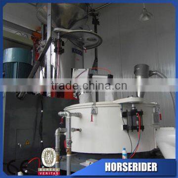 High output 100-1500kg/h pvc turbo mixer producer