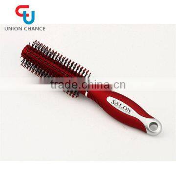 Round Hair Comb Plastic Hair Brush Red Hair Brush Wholesale