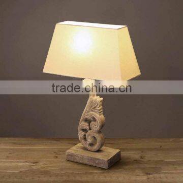 Classic provincial decorative table lamp, vine flower design resin table lamp